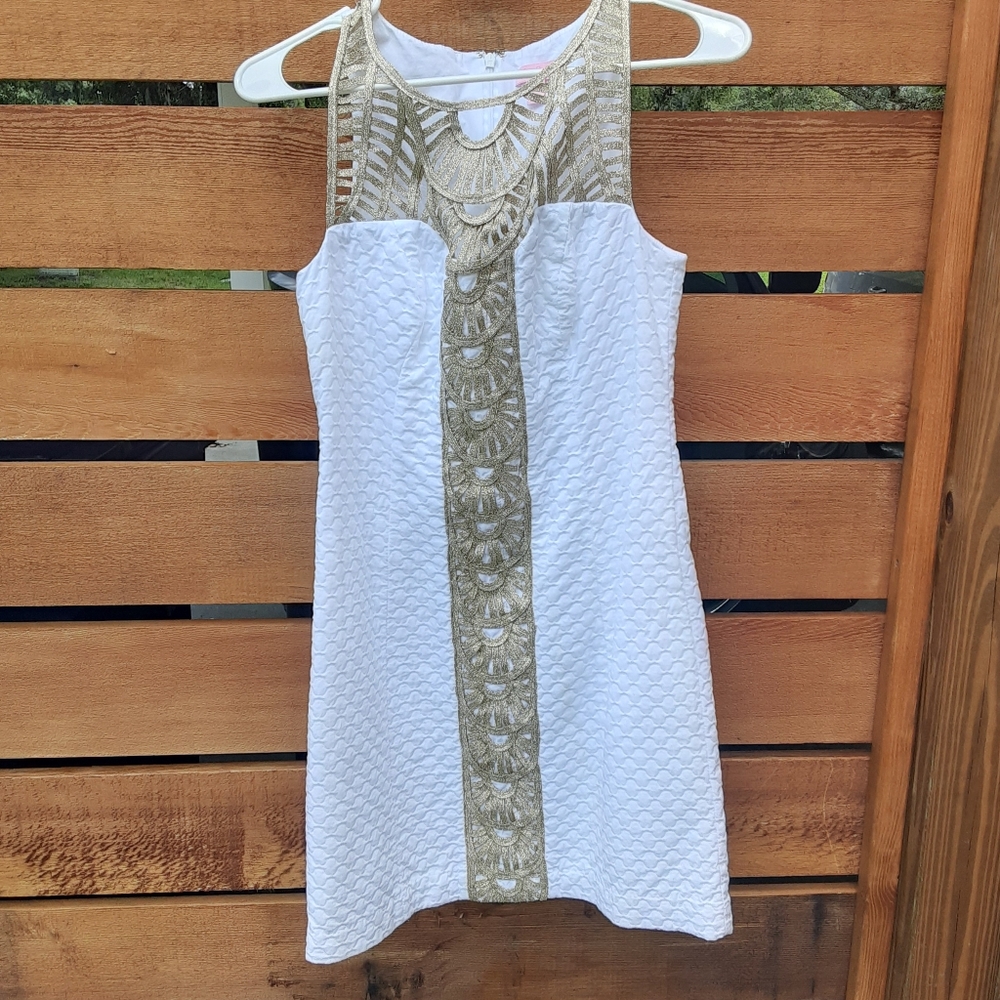 Lily Pulitzer sz0 White graduation wedding shift